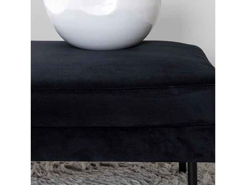 Pouf Design en Velours "Zoom" 85cm Noir