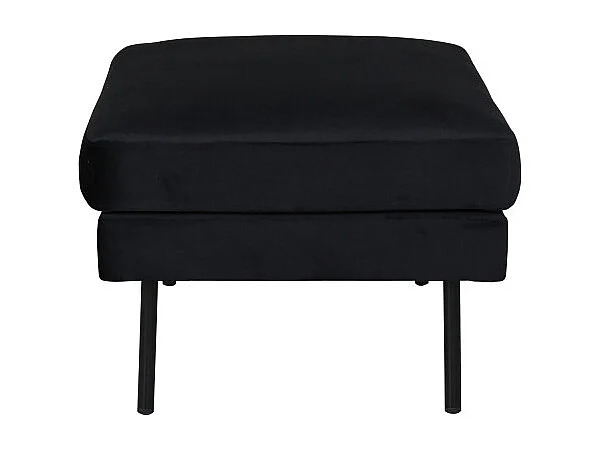 Zoom poef velours zwart.