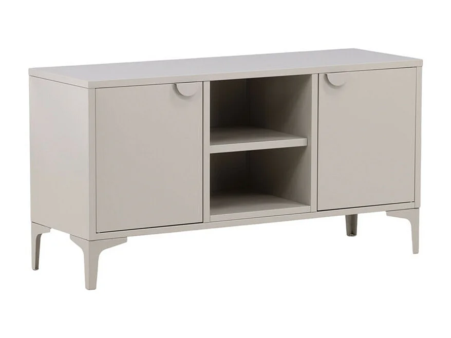 Piring TV-meubel 2 deuren 1 plank beige.