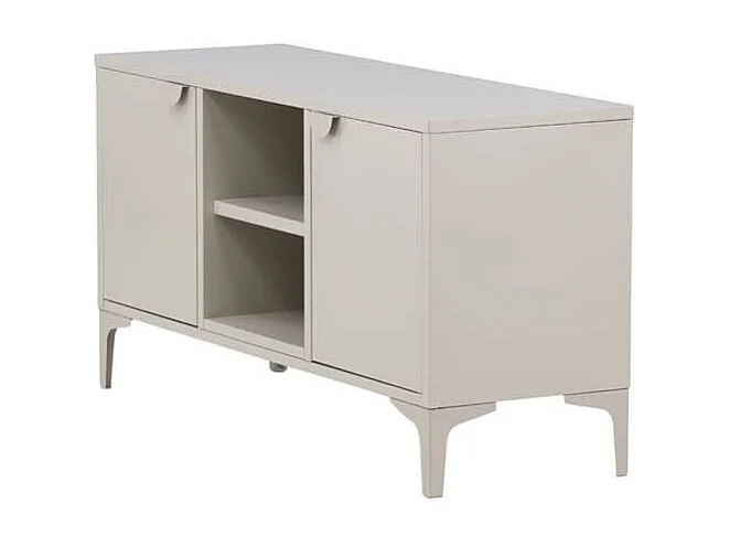Meuble TV 2 Portes "Piring" 120cm Beige