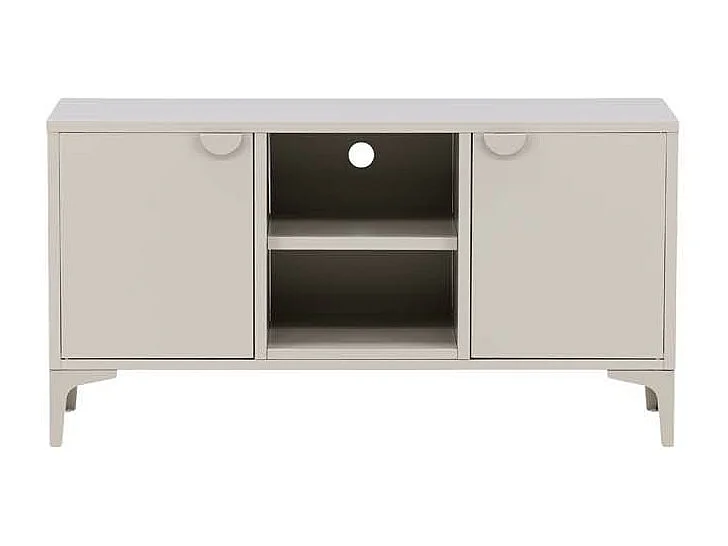 Meuble TV 2 Portes "Piring" 120cm Beige