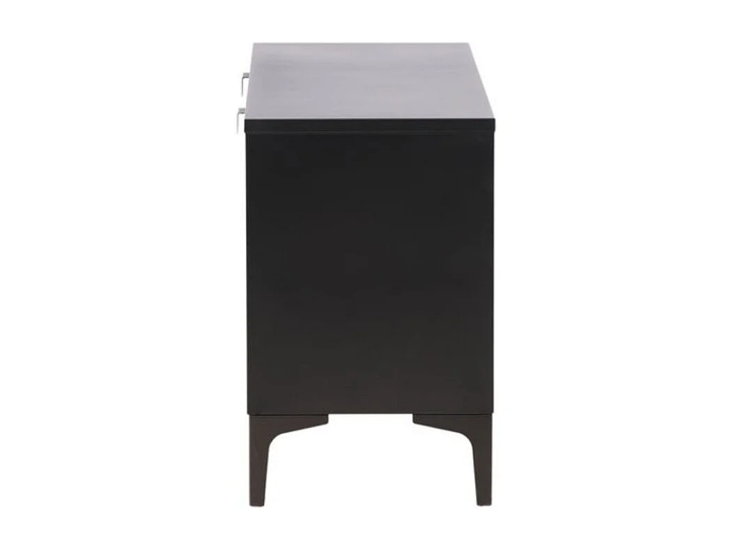 Meuble TV 2 Portes "Piring" 120cm Noir