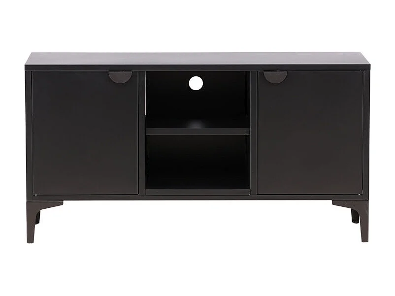 Piring TV Tisch 2 Türen 1 Ablage schwarz.