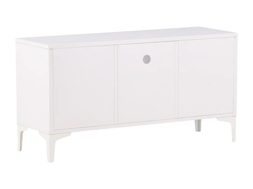 Meuble TV 2 Portes "Piring" 120cm Blanc