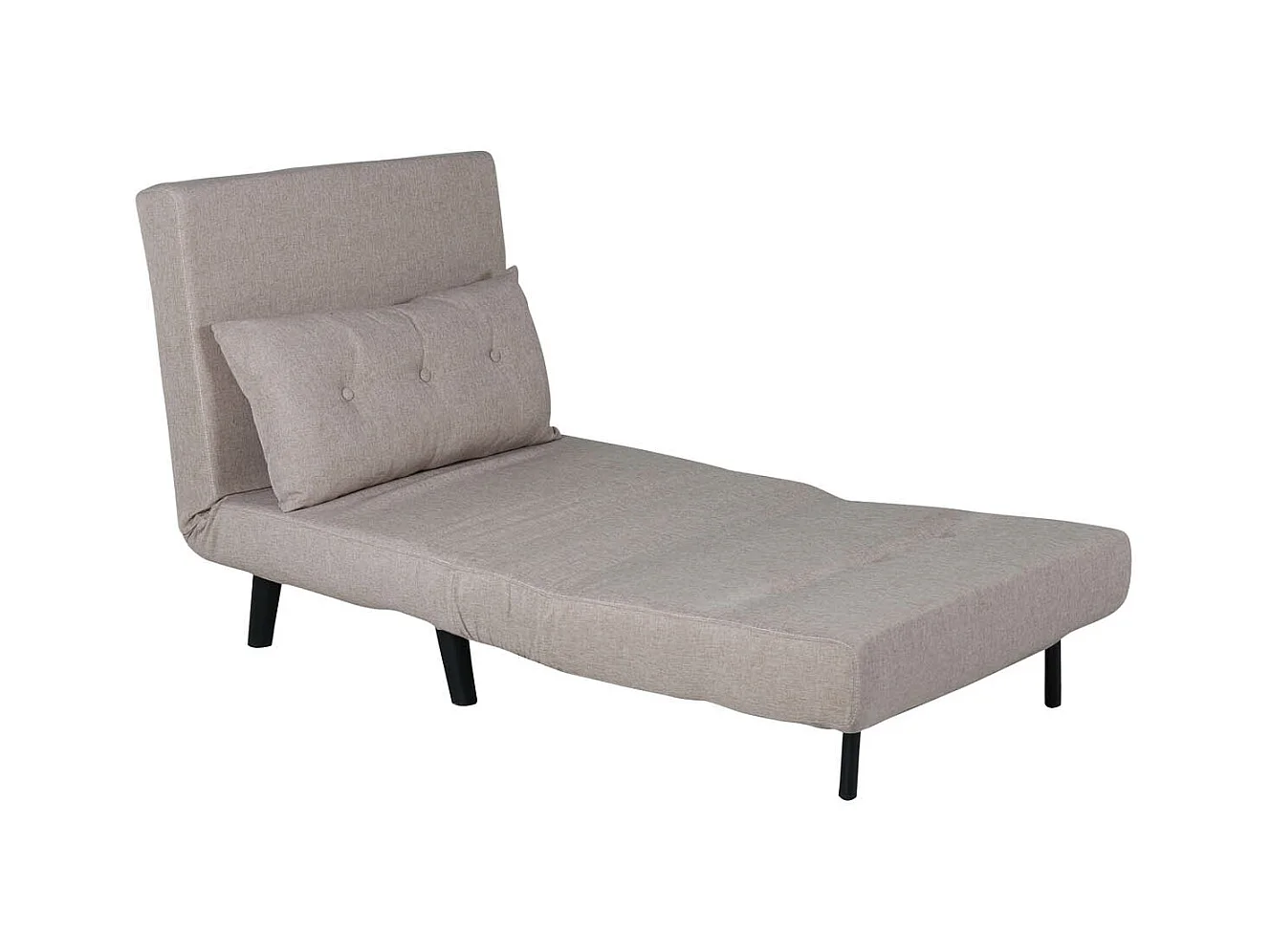 Fauteuil Convertible en Tissu "Vicky" 70cm Beige
