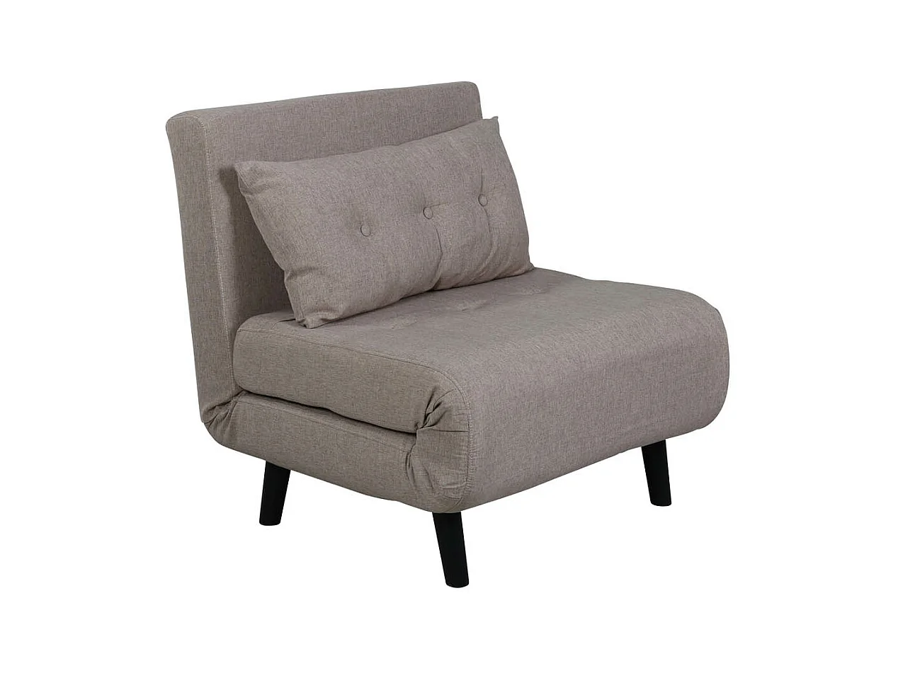 Vicky slaapbank ,fauteuil bruin.