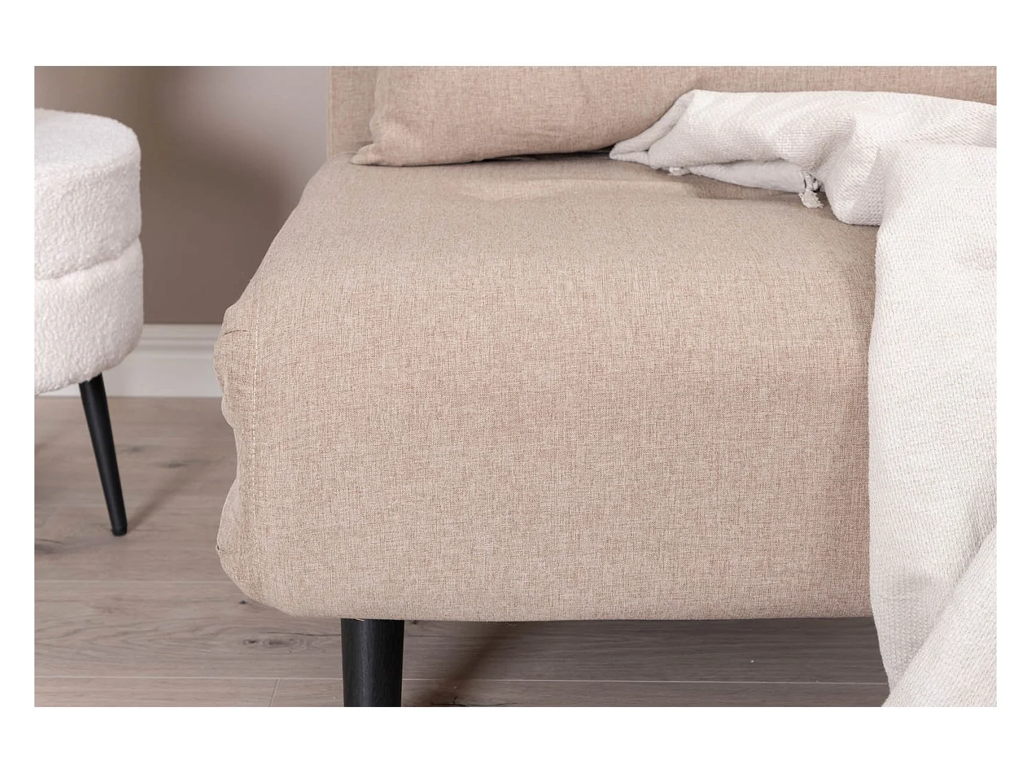 Vicky slaapbank ,fauteuil bruin.