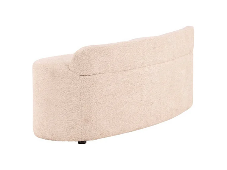 Canapé 2 Places Bouclette "Pocatello" 160cm Blanc