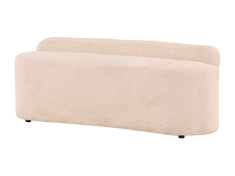 Canapé 2 Places Bouclette "Pocatello" 160cm Blanc