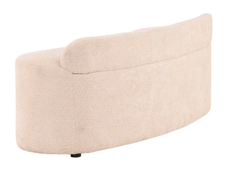 Canapé 2 Places Bouclette "Pocatello" 160cm Blanc