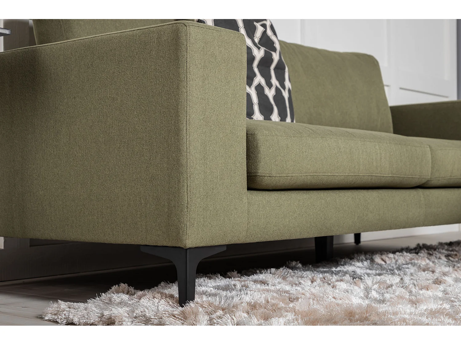 Canapé 3 Places en Tissu "Bolero" 215cm Vert