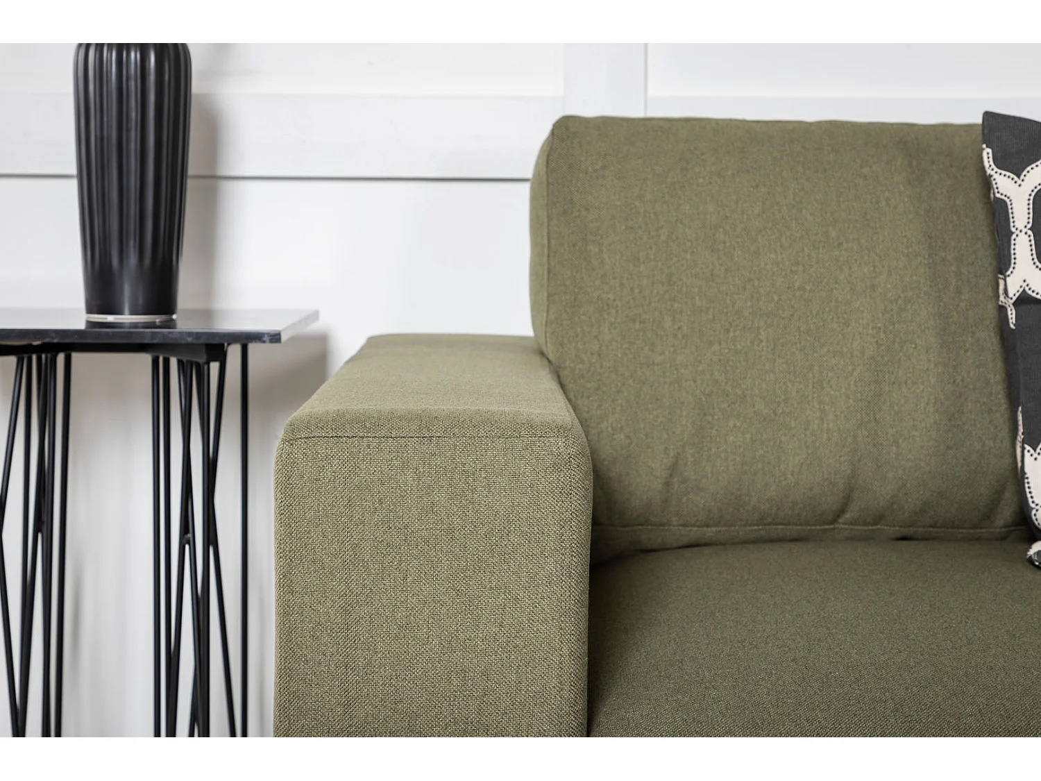 Canapé 3 Places en Tissu "Bolero" 215cm Vert