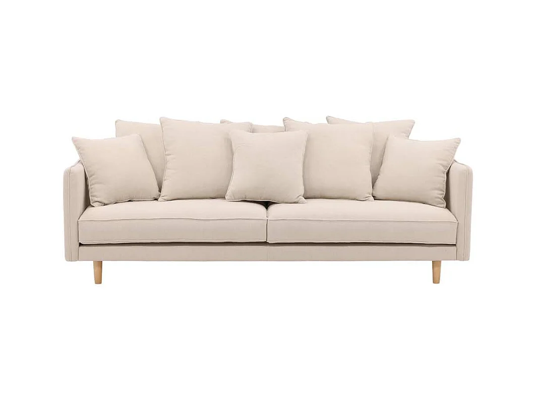 Canapé Droit 3 Places "Segelskaren" 240cm Beige
