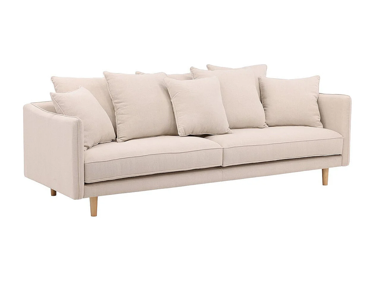 Canapé Droit 3 Places "Segelskaren" 240cm Beige