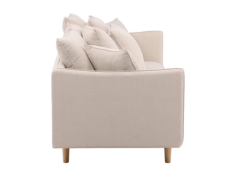 Canapé Droit 3 Places "Segelskaren" 240cm Beige