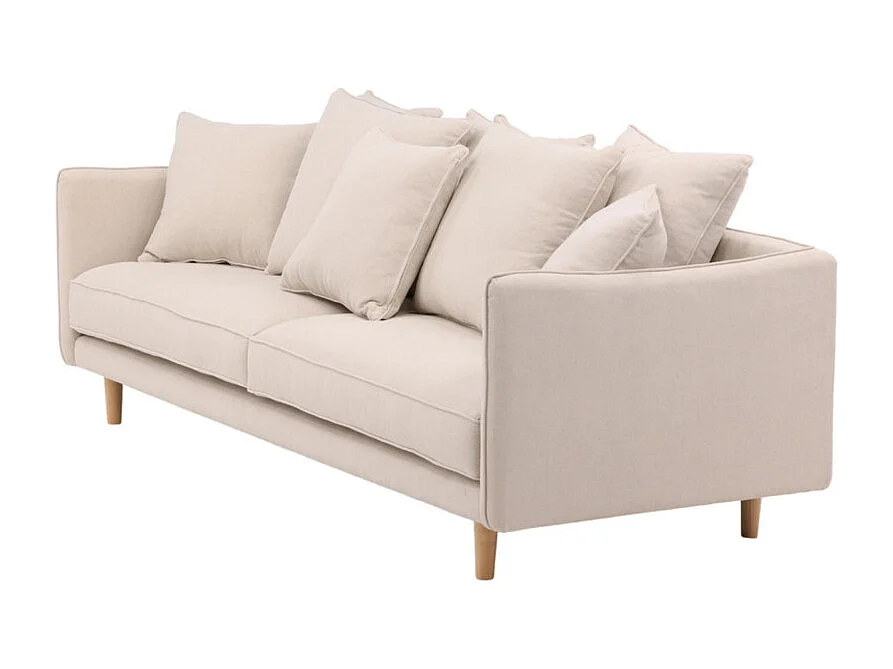 Canapé Droit 3 Places "Segelskaren" 240cm Beige