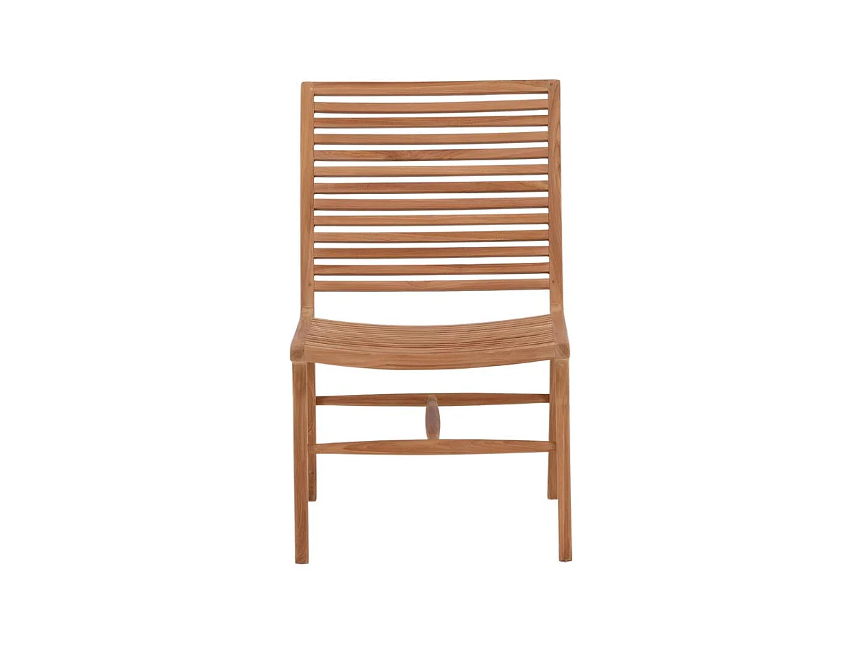 Fauteuil de Jardin en Teck "Ribbon" 88cm Naturel