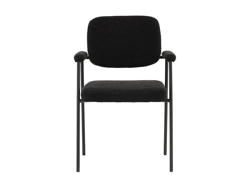 Yesterday eetkamerstoel met armleuningen zwart.