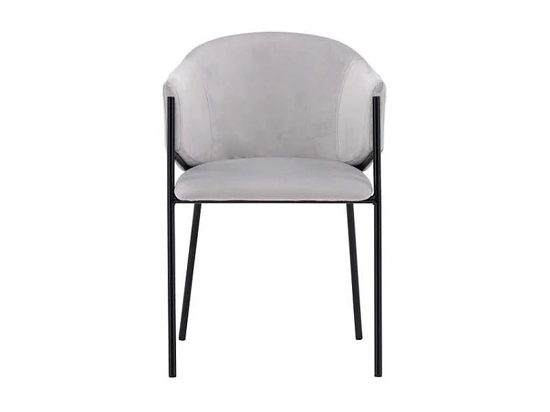 Evelina chaise de salle à manger avec accoudoirs gris