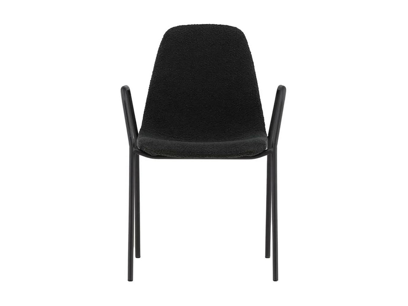 Klädesholmen eetkamerstoel met armleuningen zwart.
