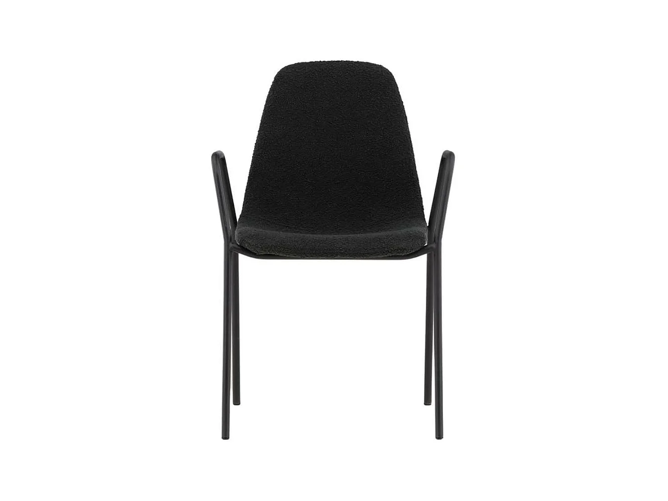 Klädesholmen chaise de salle à manger avec accoudoirs noir