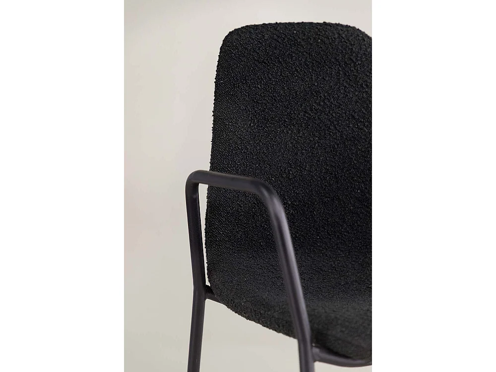 Klädesholmen chaise de salle à manger avec accoudoirs noir