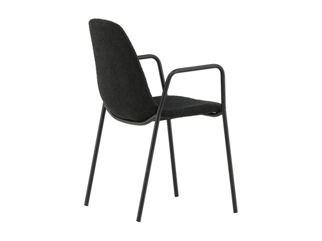 Klädesholmen chaise de salle à manger avec accoudoirs noir