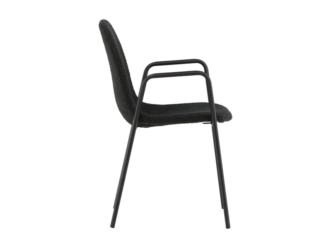Klädesholmen chaise de salle à manger avec accoudoirs noir