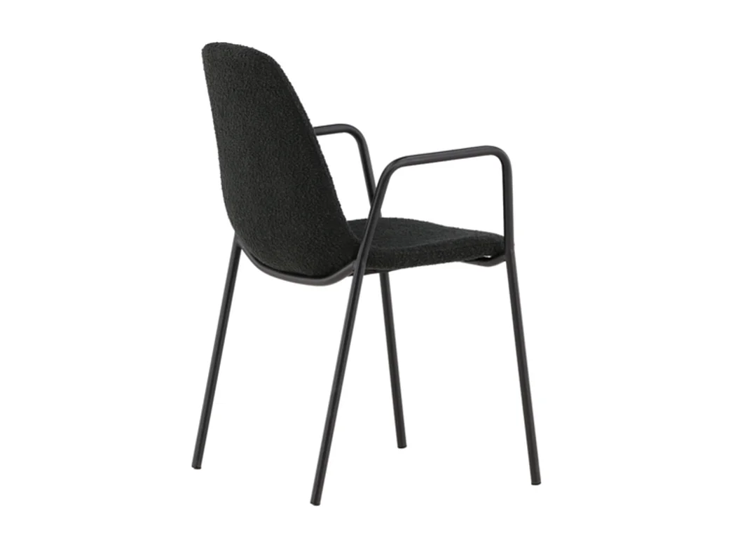 Klädesholmen chaise de salle à manger avec accoudoirs noir