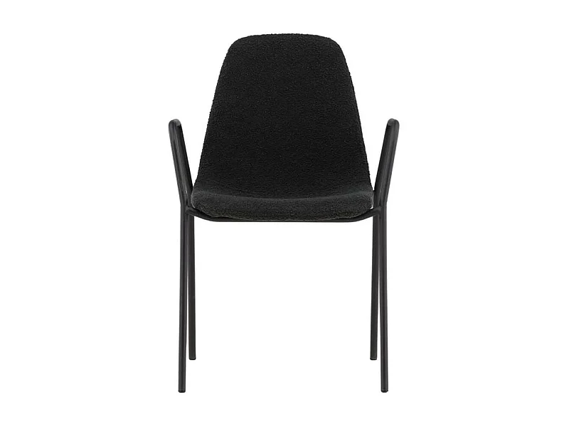 Klädesholmen chaise de salle à manger avec accoudoirs noir