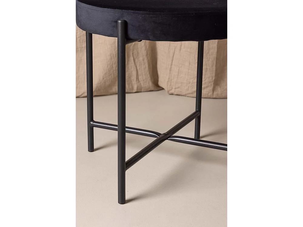 Stella eetkamerstoel velours zwart.