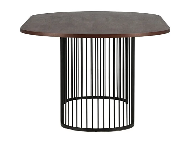 Table à Manger Ovale "Hamneskär" 220cm Noyer