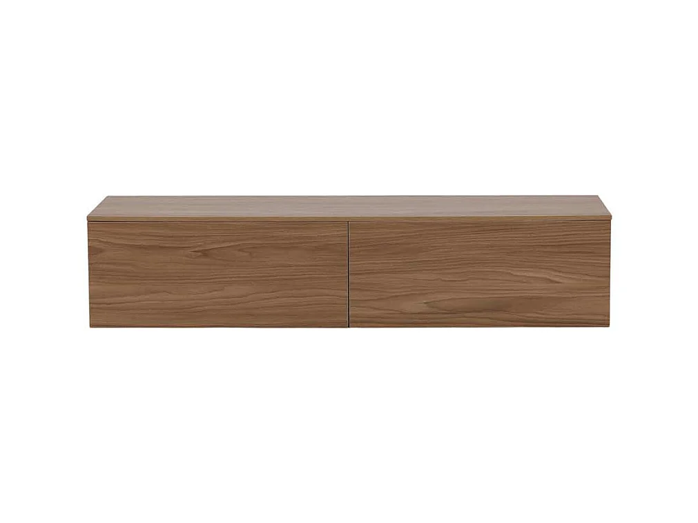 Meuble TV en Bois "Frihamn" 160cm Noyer