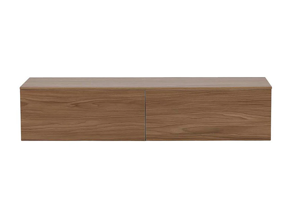 Meuble TV en Bois "Frihamn" 160cm Noyer