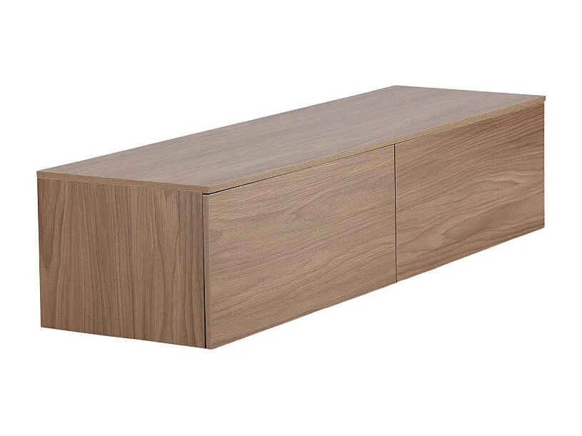 Meuble TV en Bois "Frihamn" 160cm Noyer