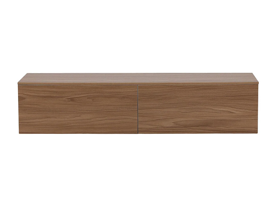 Meuble TV en Bois "Frihamn" 160cm Noyer
