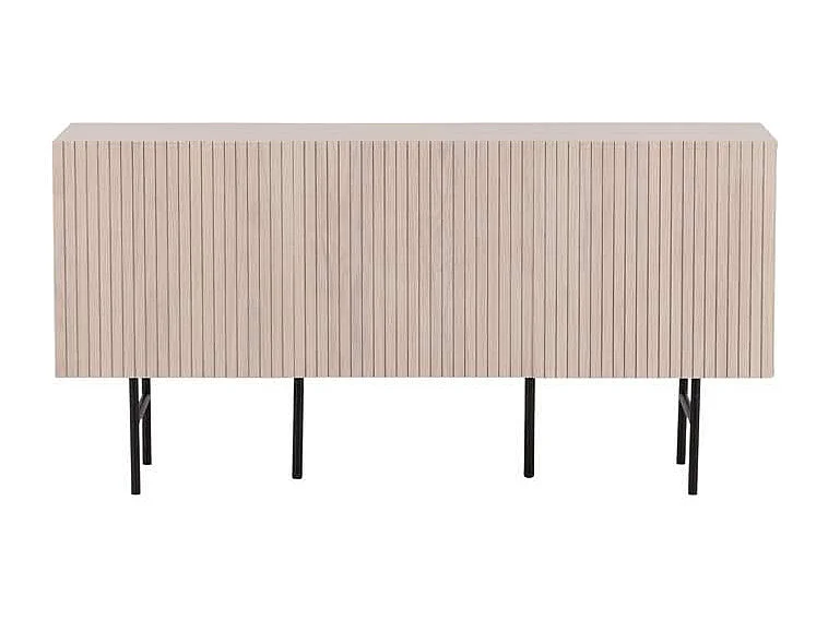 Bahut Design Nervuré "Bjorkon" 150cm Naturel