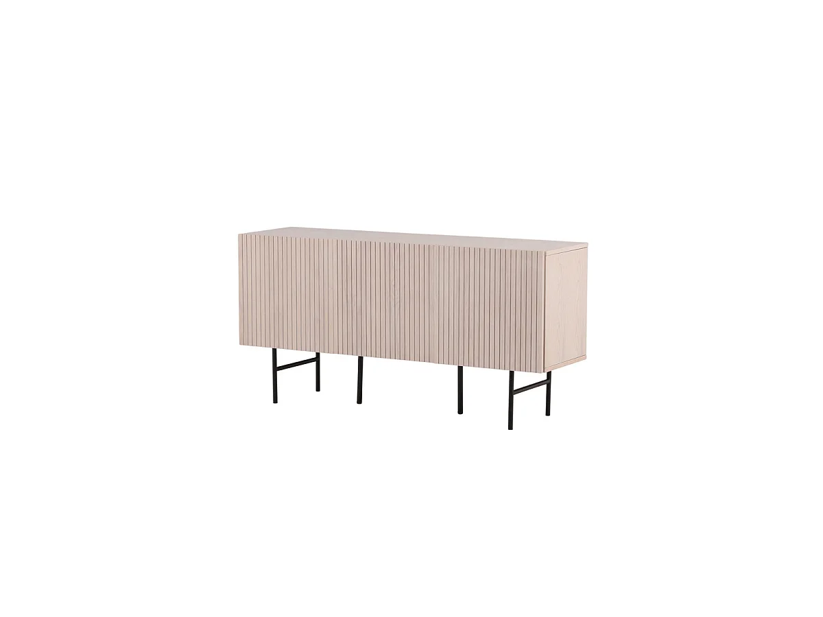 Bahut Design Nervuré "Bjorkon" 150cm Naturel