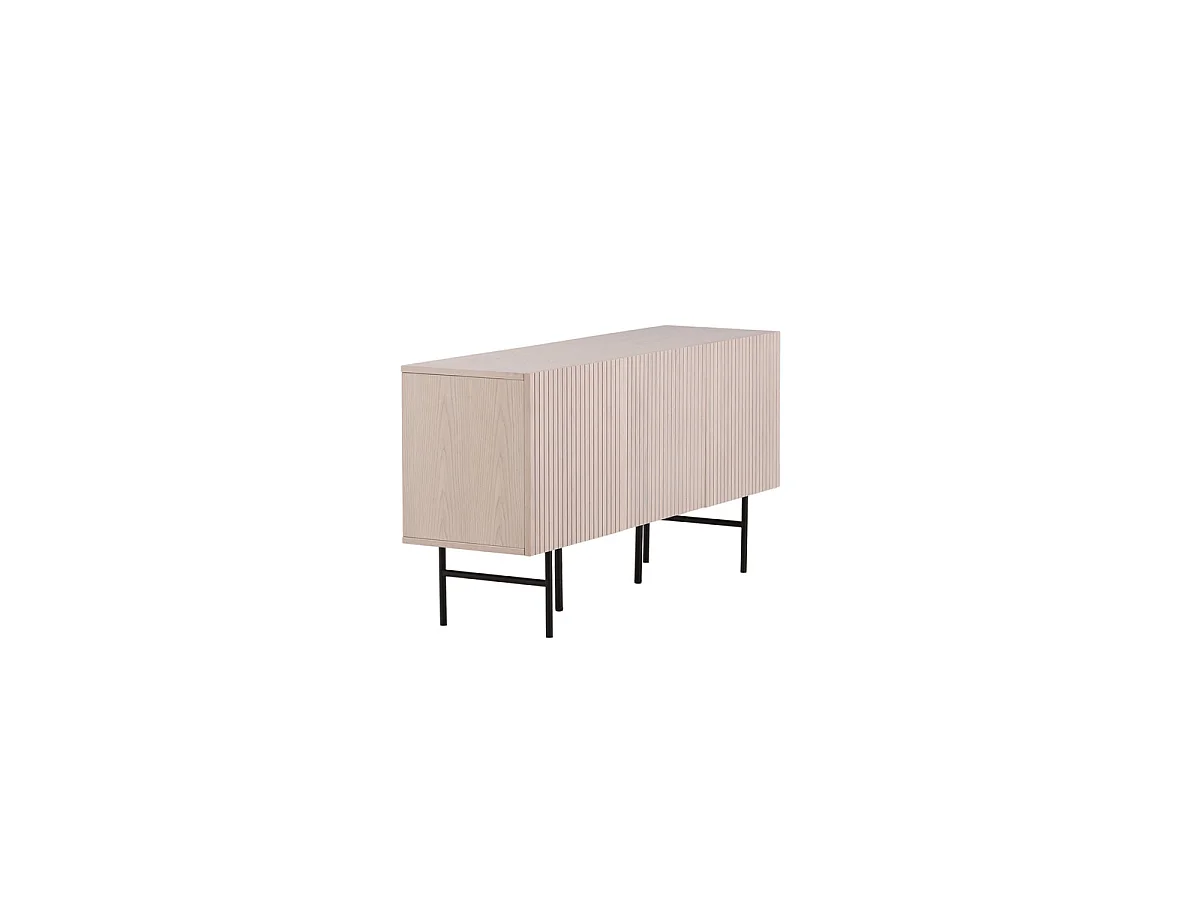 Bahut Design Nervuré "Bjorkon" 150cm Naturel