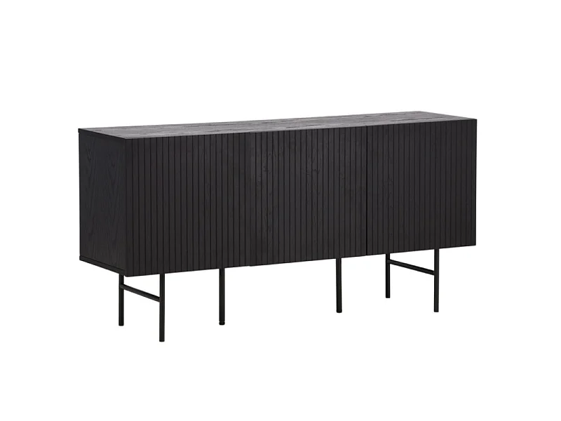 Bahut Design Nervuré "Bjorkon" 150cm Naturel