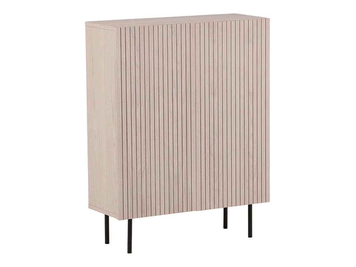 Buffet Design Nervuré "Bjorkon" 103cm Naturel