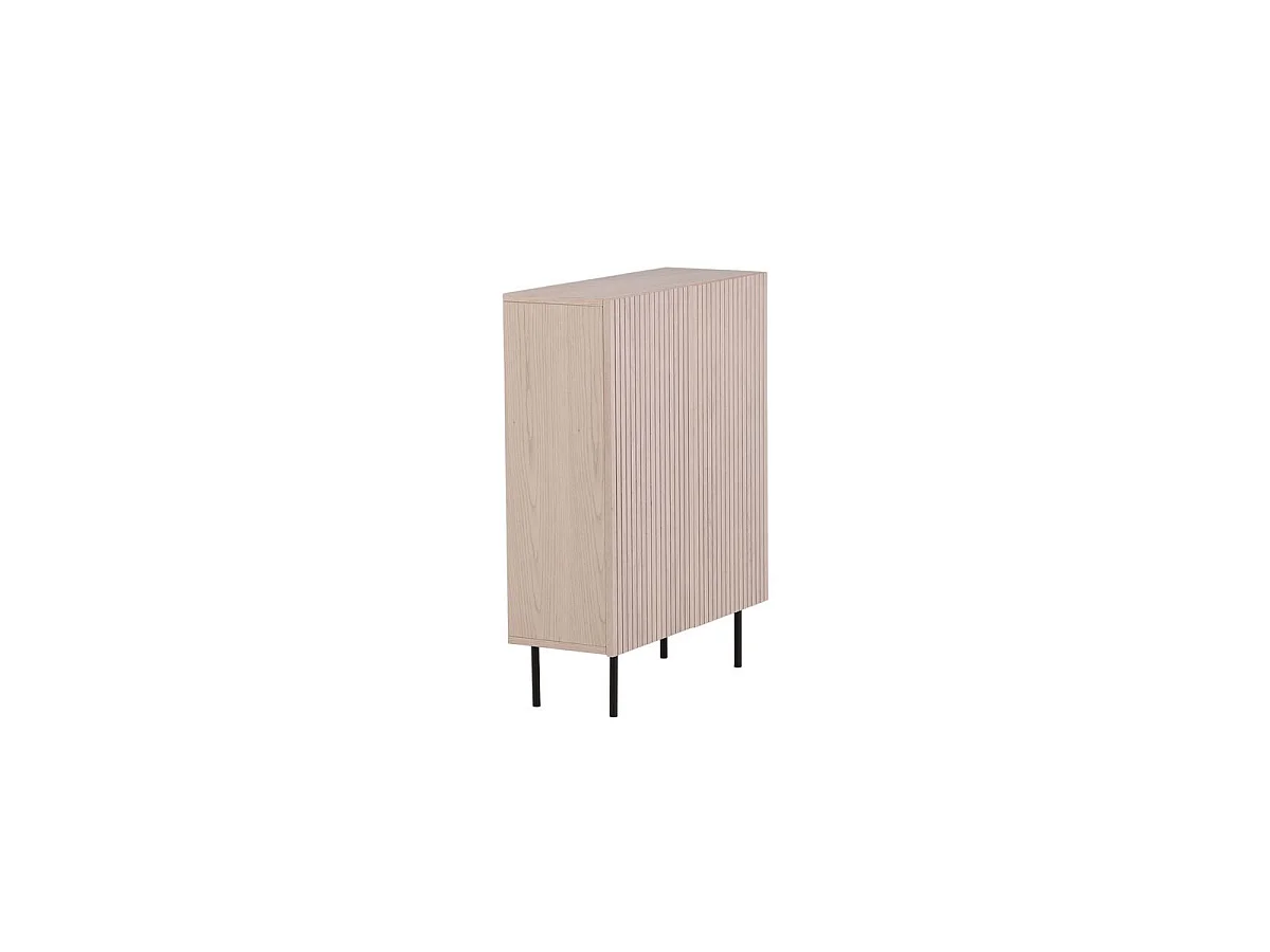 Buffet Design Nervuré "Bjorkon" 103cm Naturel