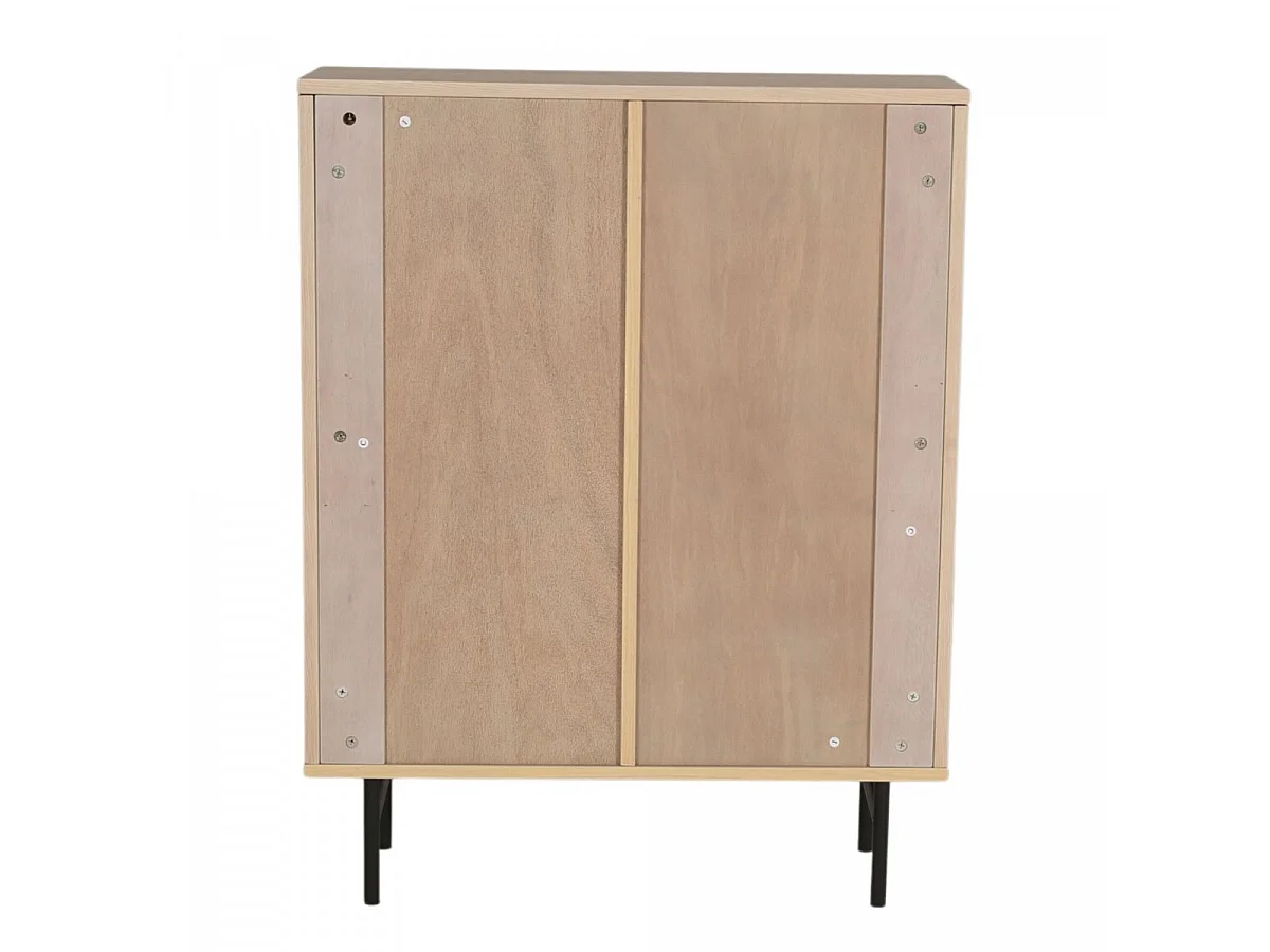 Buffet Design Nervuré "Bjorkon" 103cm Naturel