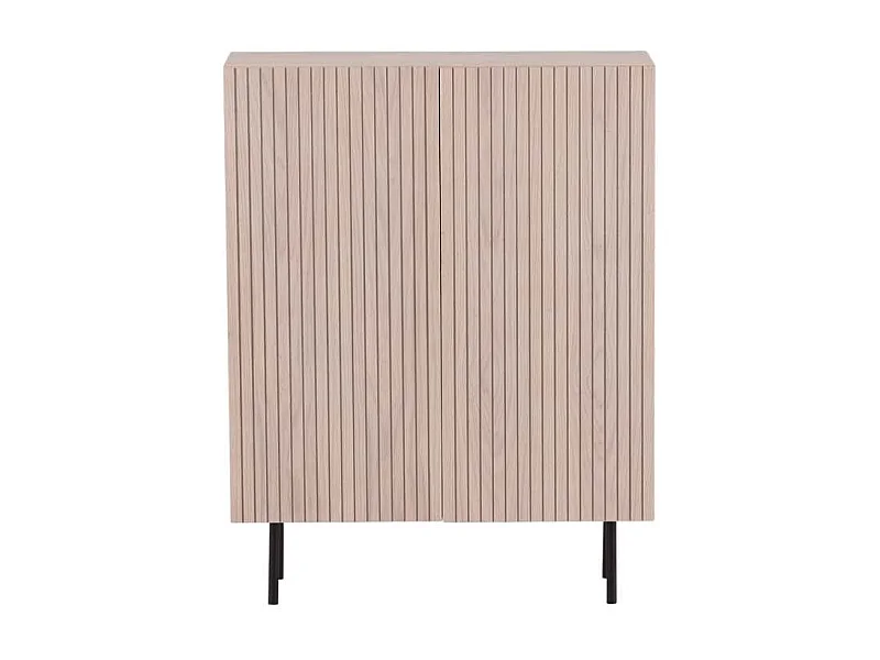 Buffet Design Nervuré "Bjorkon" 103cm Naturel