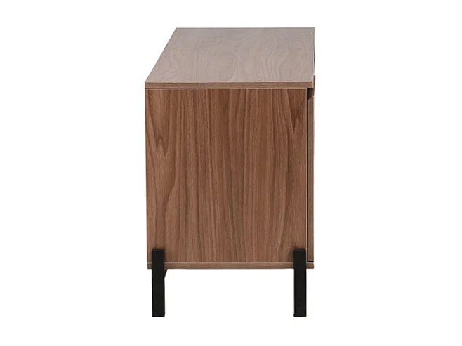 Meuble TV 2 Portes & 2 Tiroirs "Corpus" 138cm Marron