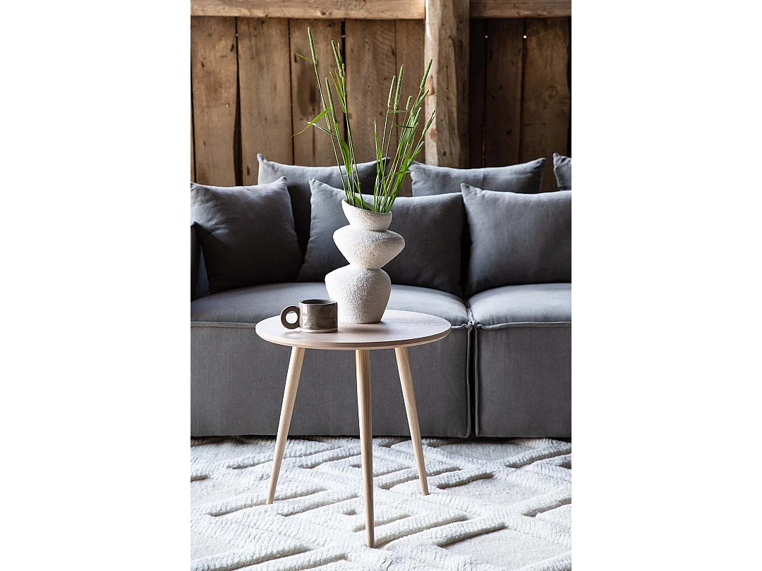 Table d'Appoint Design "Askim" 50cm Naturel