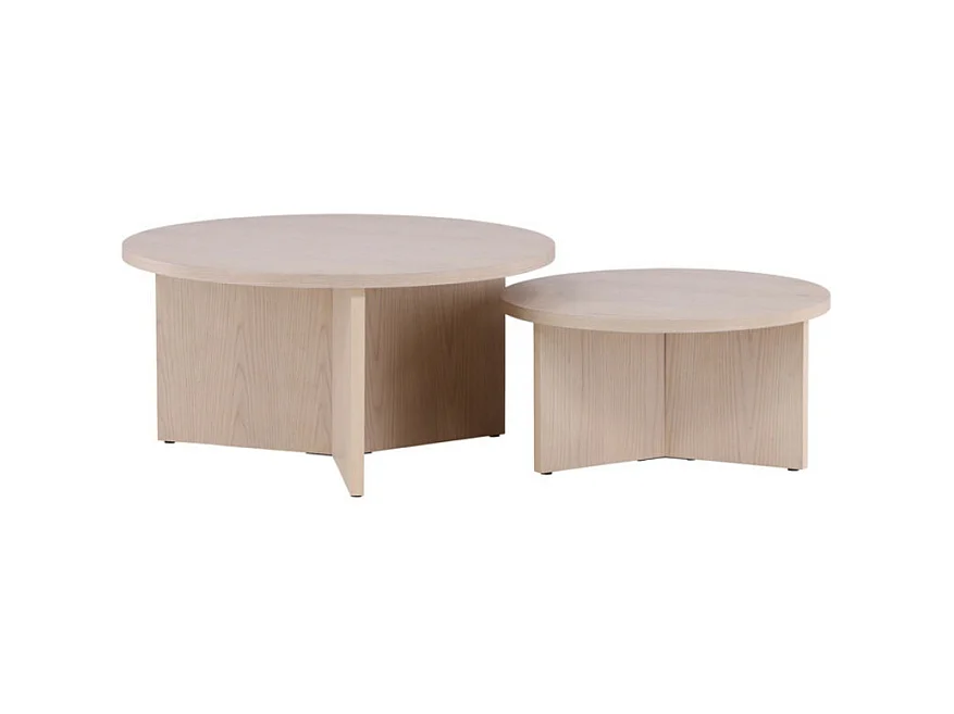 Table Basse Ronde "Salto" 85cm Naturel
