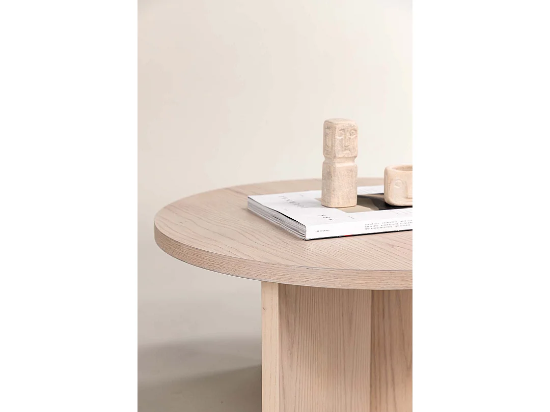 Table Basse Ronde "Salto" 85cm Naturel