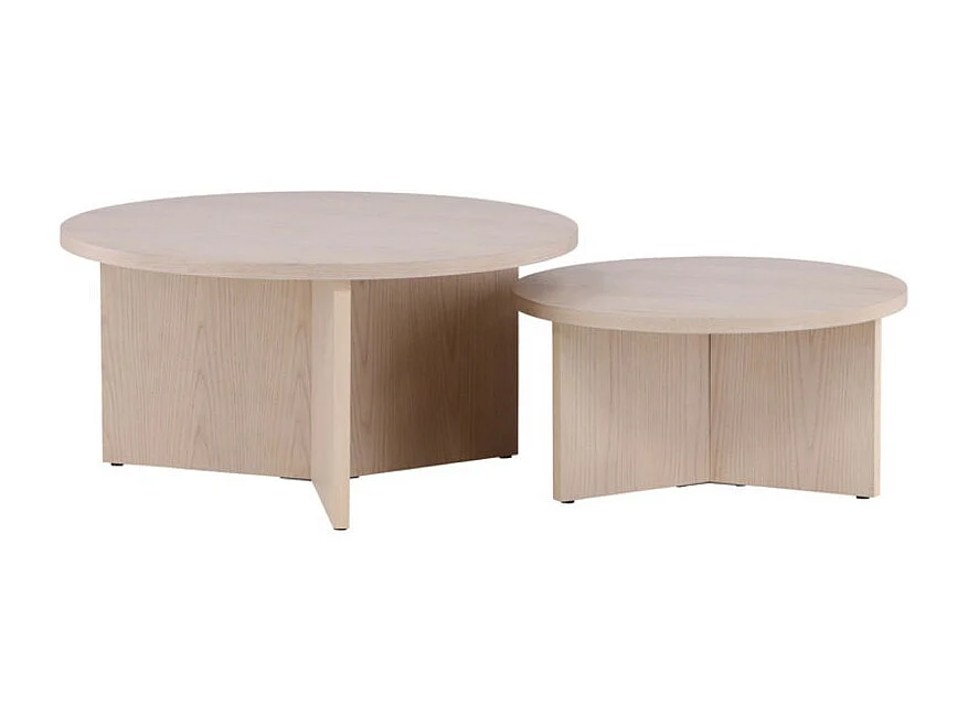 Table Basse Ronde "Salto" 85cm Naturel