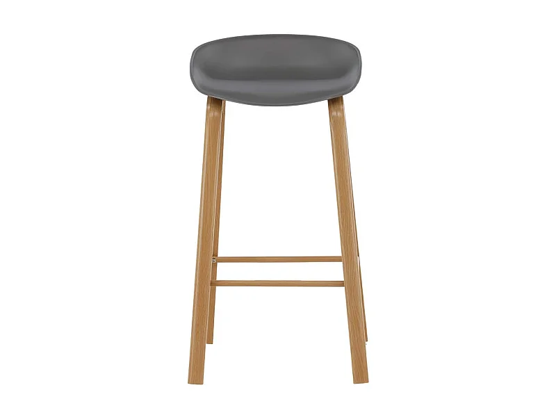 Decatur tabouret de bar gris, chêne décor